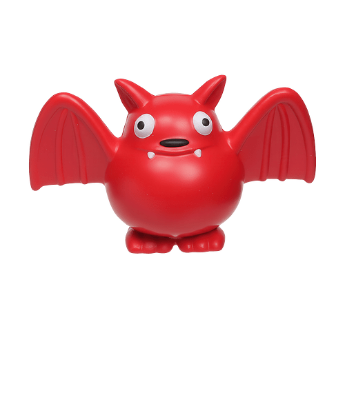 Colorful Bat Stress Reliever in Red