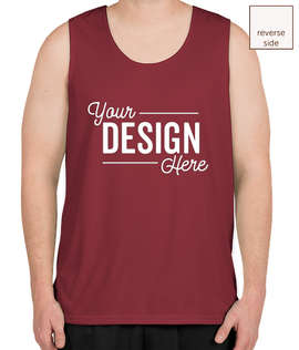 Augusta Reversible Performance Tank - Color: Maroon / White