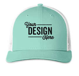 New Era Snapback Low Profile Trucker Hat - Color: Mint / White