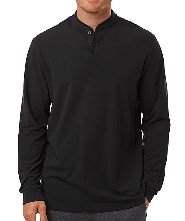 Adidas Recycled Long Sleeve Performance Henley