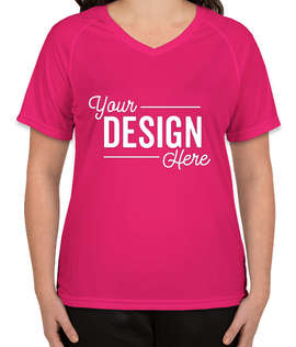 Augusta Women's Attain Raglan Performance Shirt - Color: Power Pink