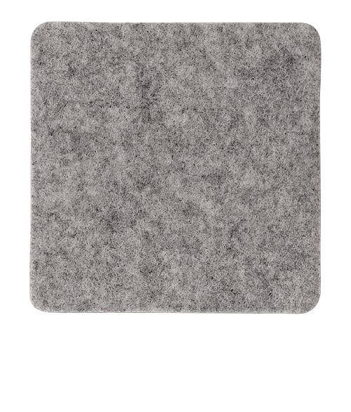 Linden Felt Coasters (Set of 4) in Grey