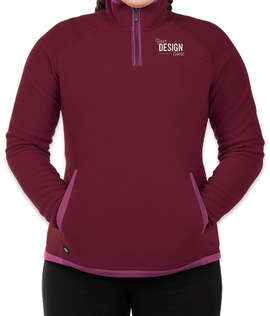 Stormtech Women's Shasta Quarter Zip Fleece Pullover - Color: Burgundy / Rose