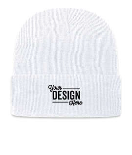 Cap America Knit Cuff Beanie - Color: White