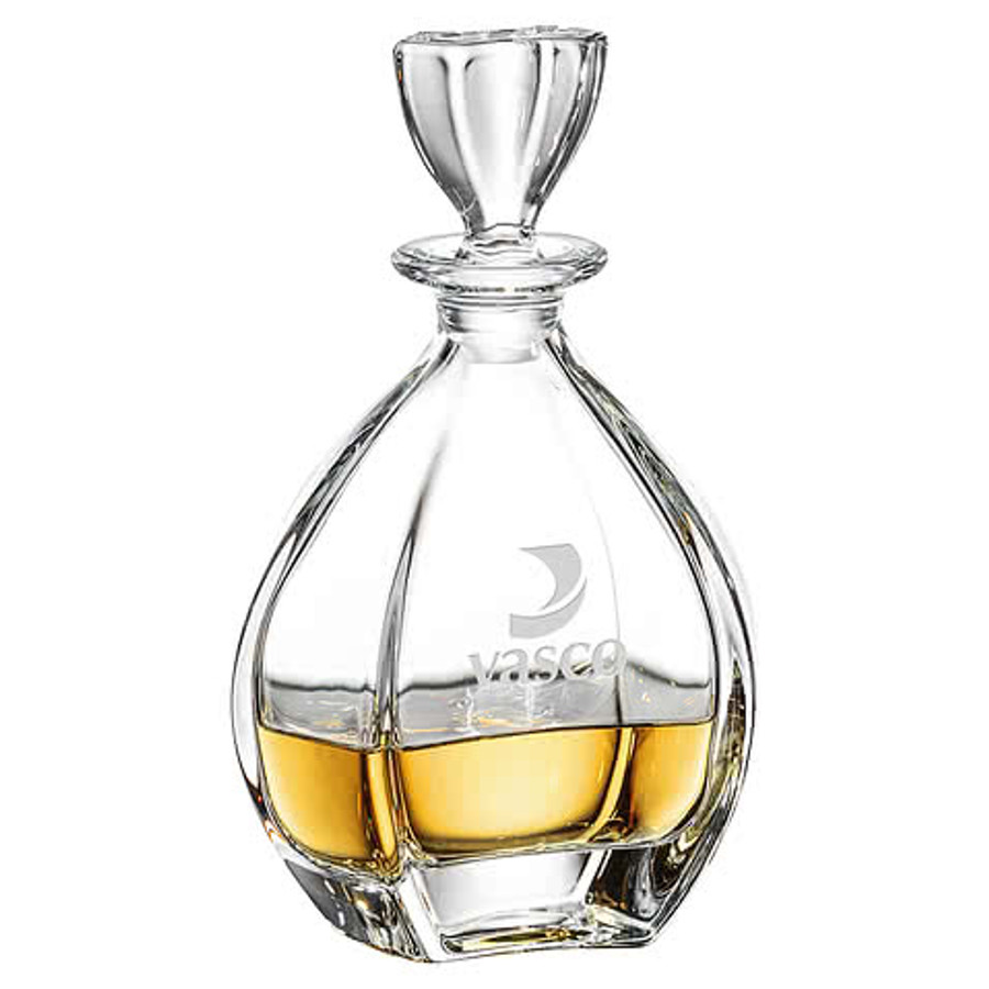 Laser Etched 32 oz. Telford Decanter with Lid in Clear
