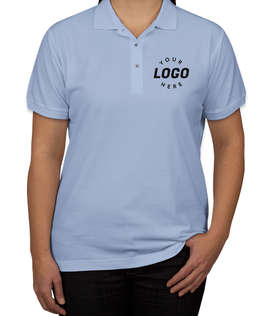 Port Authority Women's Silk Touch Polo - Color: Light Blue