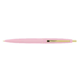 Clic Gold Trim Ballpoint Pen (black ink) - Color: Pink Lemonade