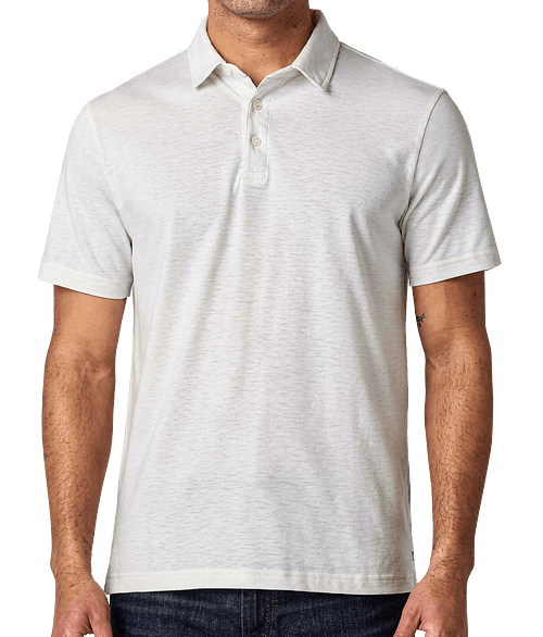 Recover Recycled Performance Polo in White