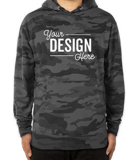 Independent Trading Midweight Pullover Hoodie - Color: Black Camo