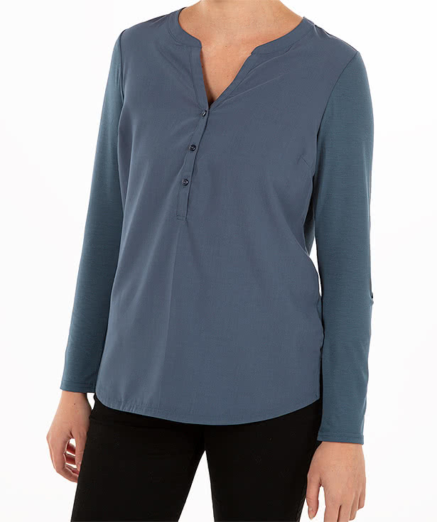 Port Authority Women's Henley Tunic Blouse