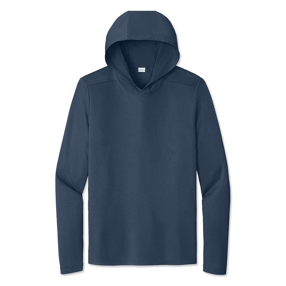 【HDEX】 Frame Muscle Fit Hood Long Sleeve / 追跡付 Custom Sport-Tek UPF 50 Hooded Long Sleeve Performance Shirt