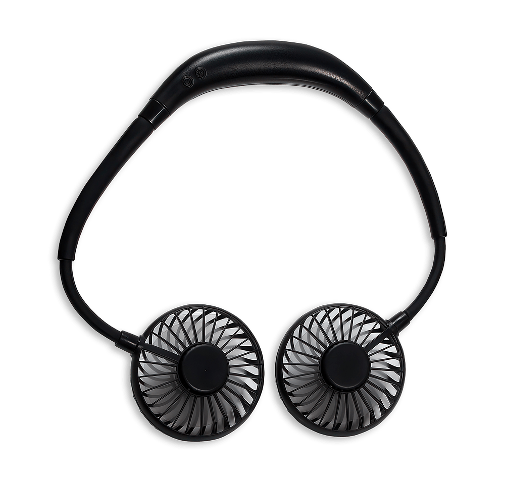 Dual Breeze Hands-Free Neck Fan with Mood Light-default