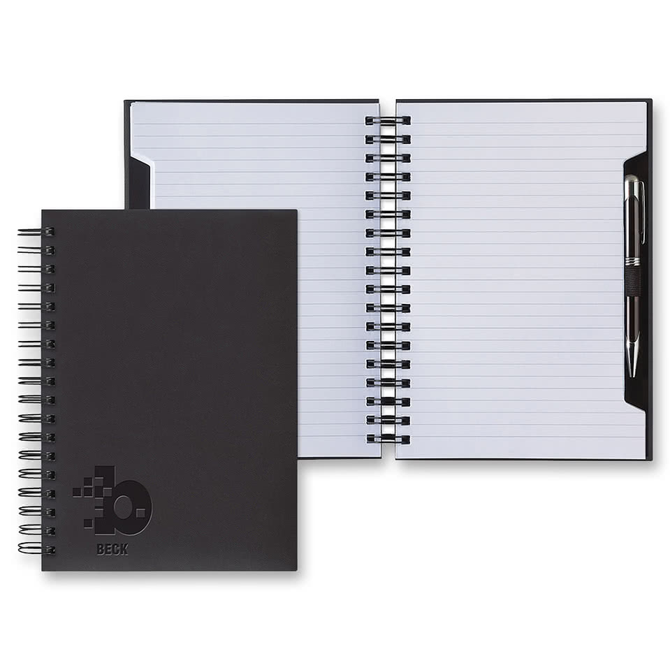 Castelli Debossed Tucson Scribe Grande Lined Spiral Hard Cover Notebook