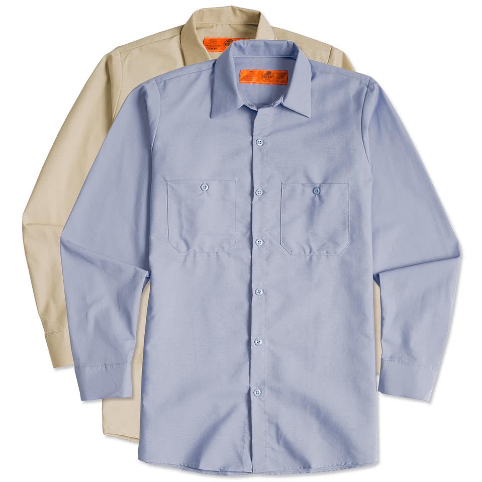 Red Kap Long Sleeve Industrial Work Shirt