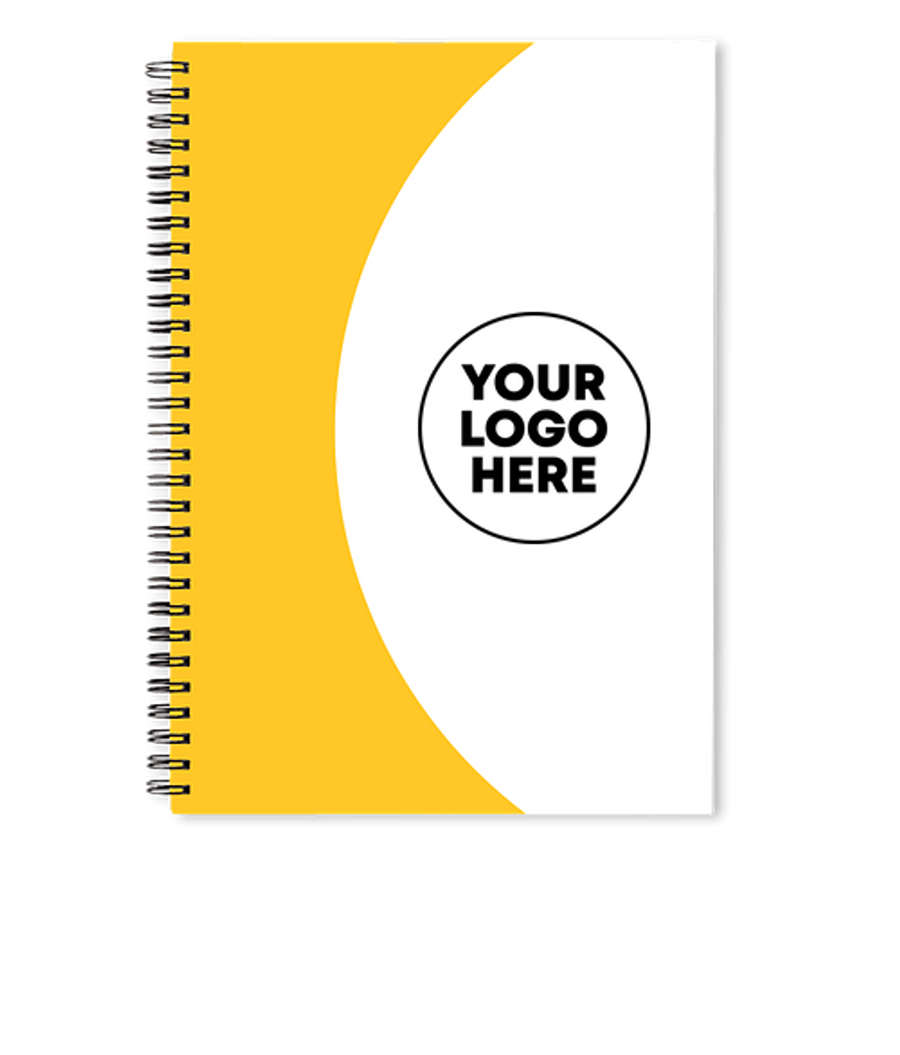 Curve JournalBooks ® Spiral Notebook in Yellow