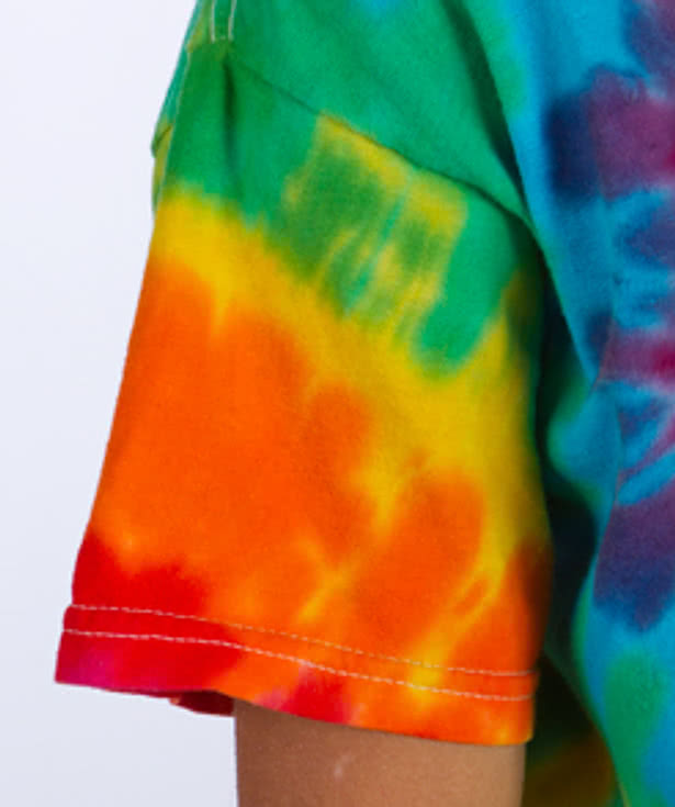 Gildan Youth 100% Cotton Rainbow Tie-Dye T-shirt