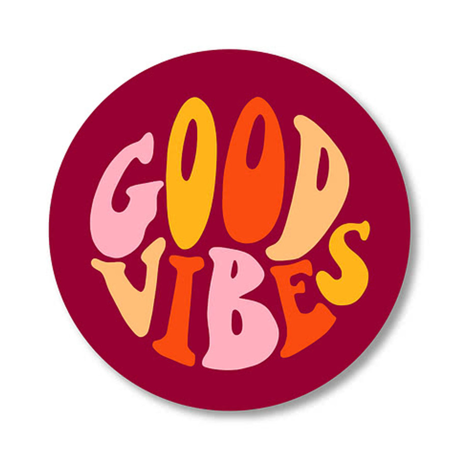 Full Color 1 in. Vinyl Circle Sticker in White