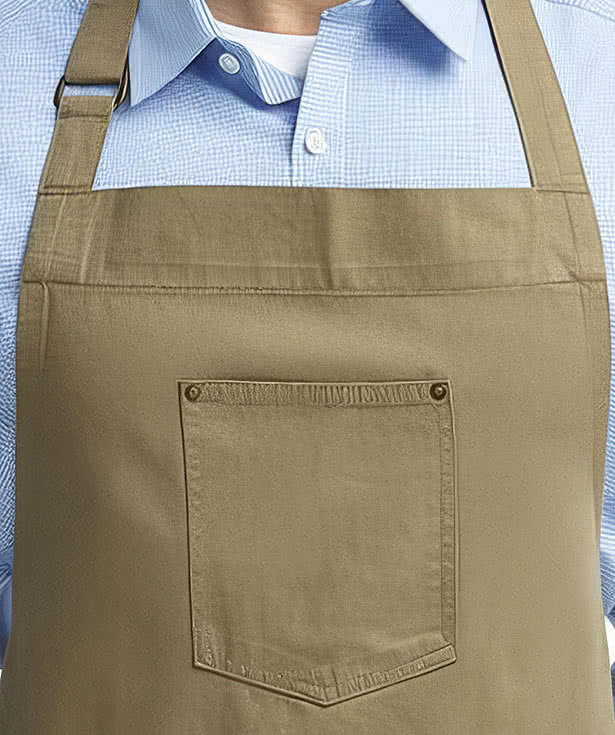 Artisan Collection Chino Full Length Three-Pocket Apron - Embroidered