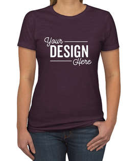 Next Level Women's Slim Fit Jersey Blend T-shirt - Color: Plum