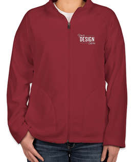 Team 365 Women's Full Zip Microfleece Jacket - Color: Sport Maroon