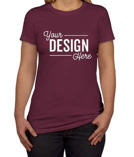 Bella + Canvas Women's Slim Fit Favorite T-shirt - Color: Maroon
