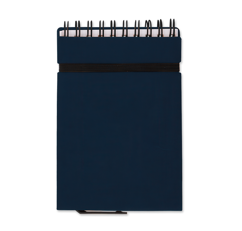 Mini Spiral Notebook with Sticky Notes and Pen-default