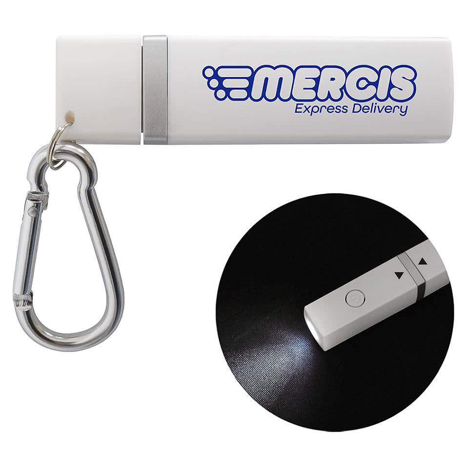 Best Buddy Tools Carabiner LED Flashlight Keychain with Alarm