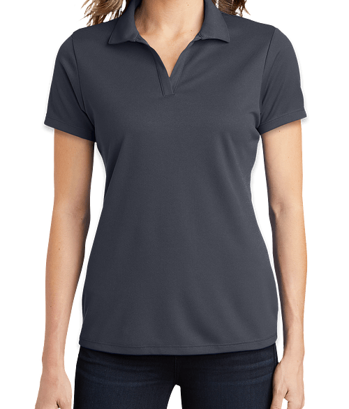 Sport-Tek Women's RacerMesh Performance Polo - Embroidered in Graphite