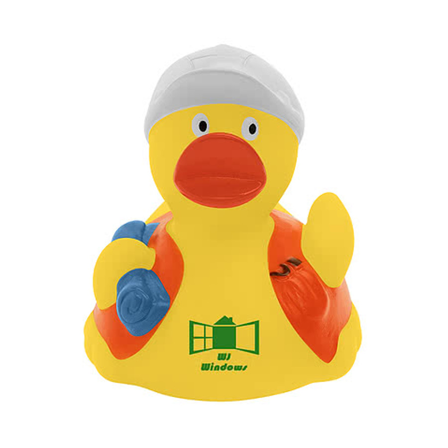 Safety Awareness Construction Rubber Duck in YELLOW