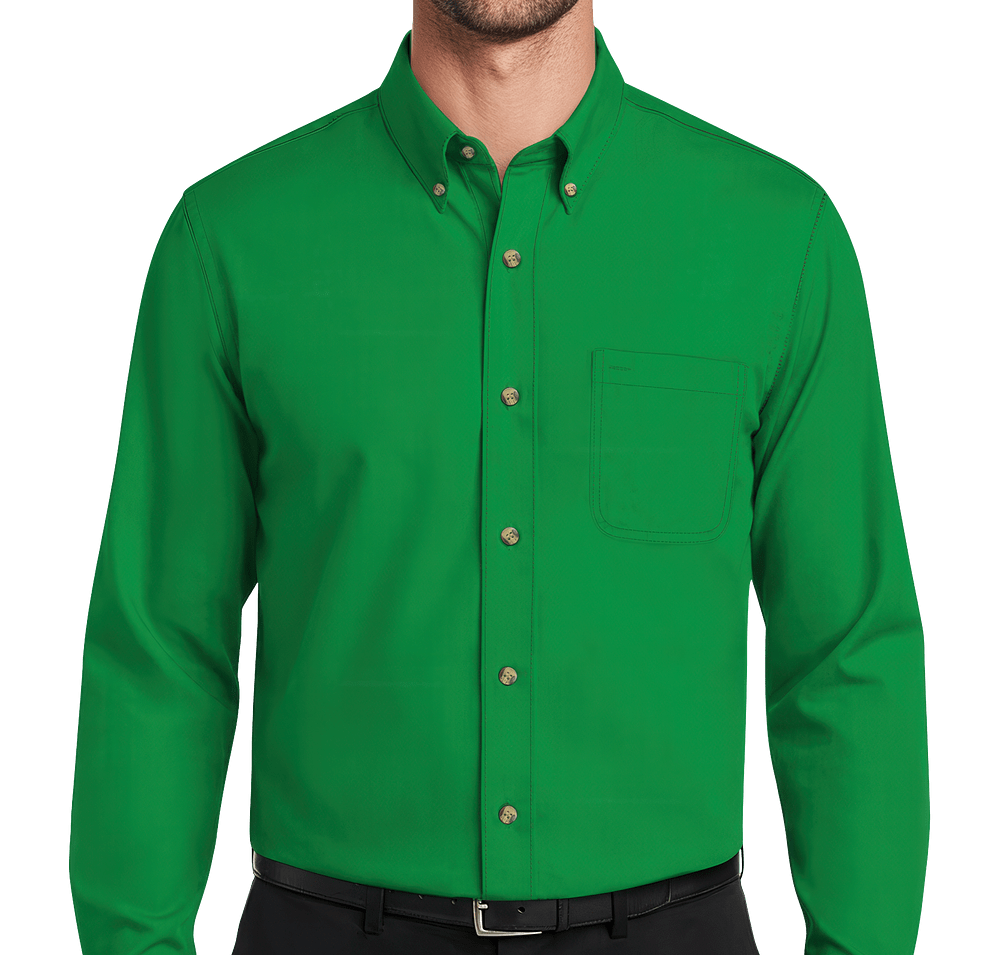 Blue Generation Tall Scotchgard Treated Twill Long Sleeve Dress Shirt-default