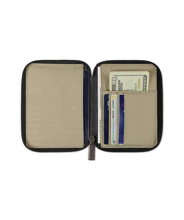 Debossed Samsonite RFID Leather Passport Wallet