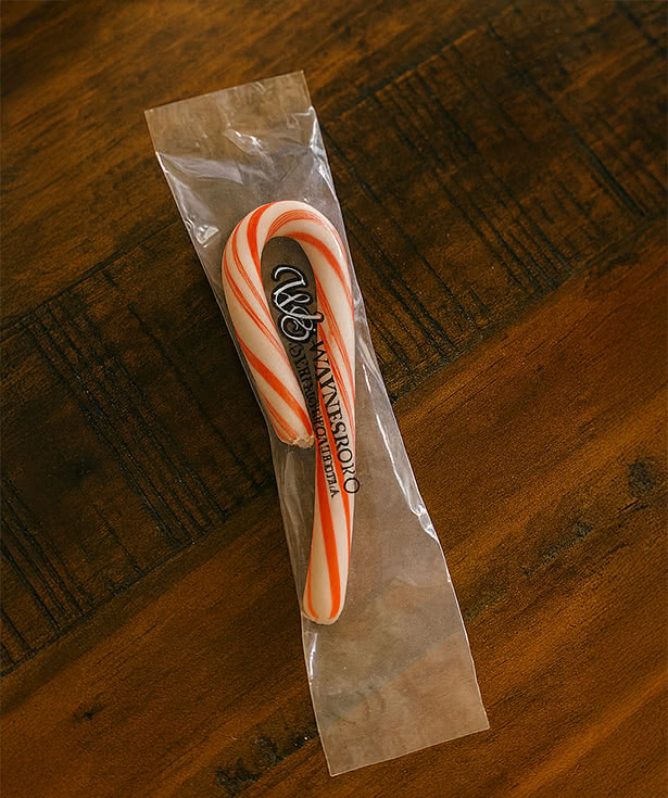 Full Color Individually Wrapped Small Candy Cane