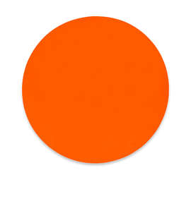 Full Color PrevaGuard Round Mouse Pad - Color: Orange