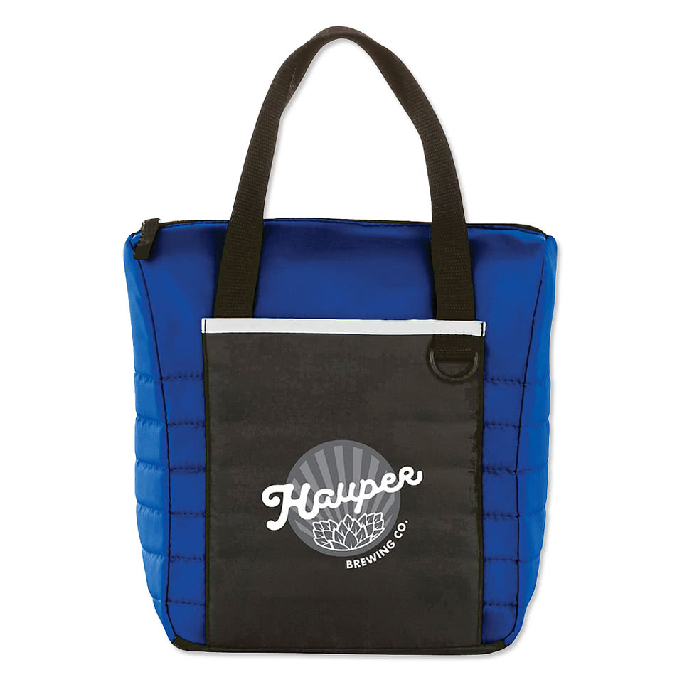 Full Color Quilted 12 Can Lunch Cooler
