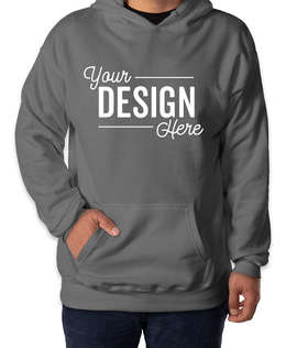 Hanes Perfect Midweight Pullover Hoodie - Color: Smoke Gray