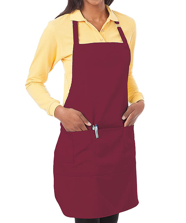 Blue Generation Scotchgard Treated Full Length Four-Pocket Apron - Embroidered