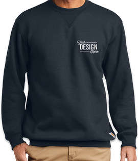 Carhartt Midweight Crewneck Sweatshirt - Embroidered - Color: New Navy
