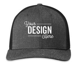 New Era Snapback Low Profile Trucker Hat - Color: Heather Graphite / Black