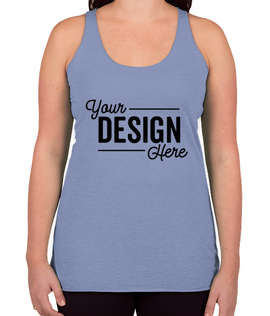 Canada - Bella + Canvas Women's Tri-Blend Racerback Tank - Color: Blue Tri-Blend