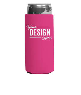 Foldable Slim Can Cooler - Color: Magenta