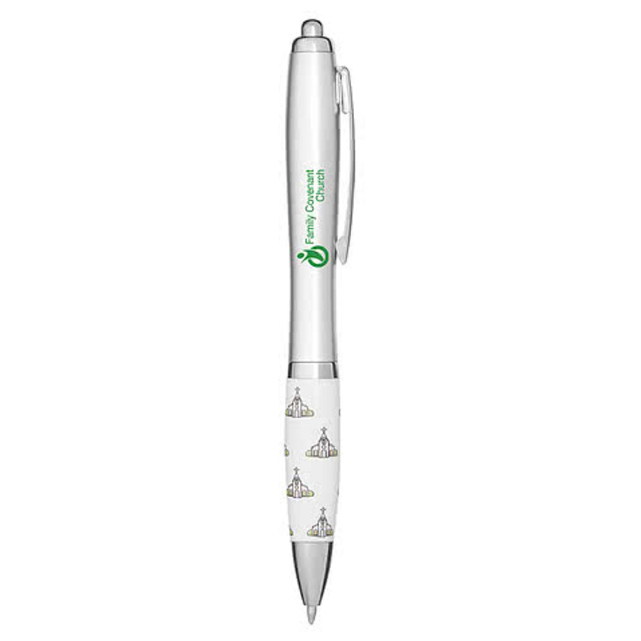 Church Spire Ballpoint Pen (black ink) in SILVER