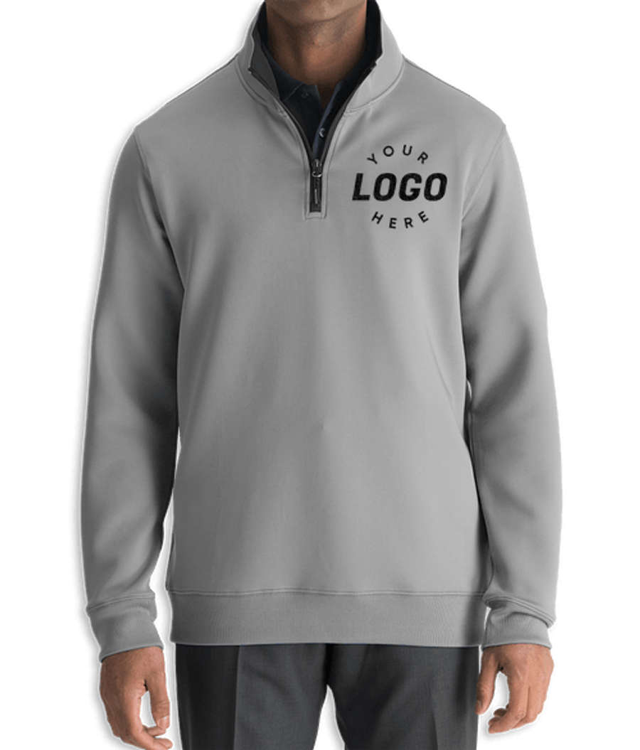 Edwards Performance Quarter Zip Pullover in Titanium / Black