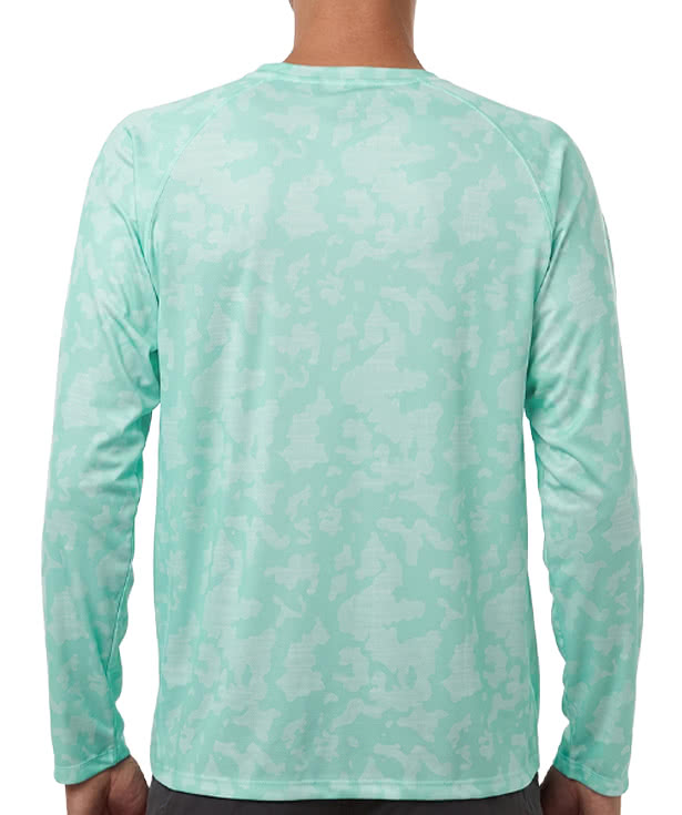 HUK LoPro Running Lakes UPF 50+ Long Sleeve Performance Shirt