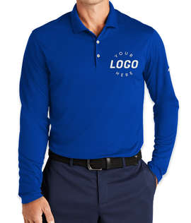 Nike Dri‑FIT Micro Pique Long Sleeve Performance Polo 2.0 - Color: Game Royal