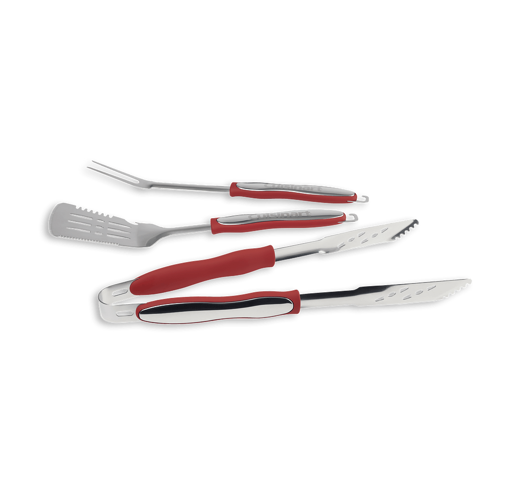 Laser Engraved Cuisinart Outdoors 4-Piece Grill Tool Set-default
