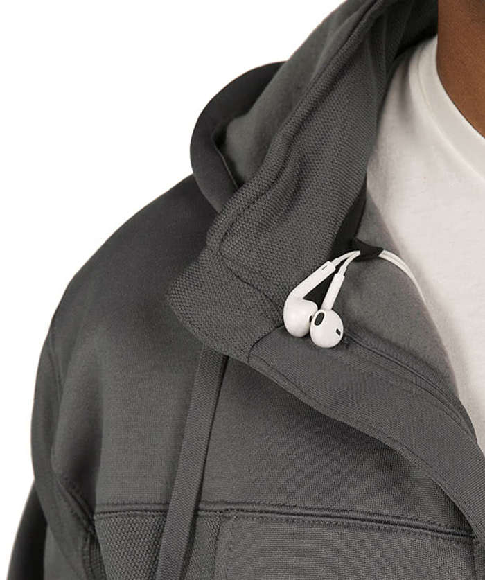 Independent Trading Tech Removable Hood Zip Jacket
