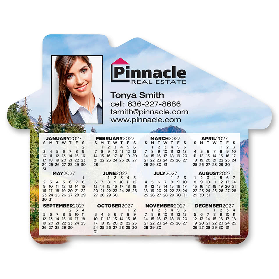 Calendar House Magnet