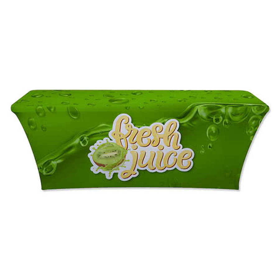 Full Color 6' Ultrafit Classic Stretch Tablecloth in Maroon