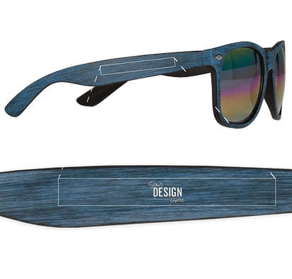 Woodtone Mirrored Malibu Sunglasses - Blue