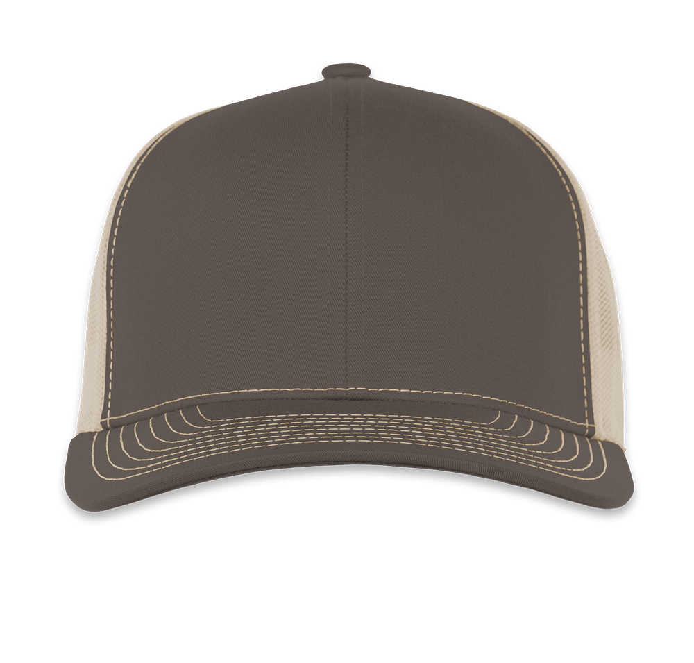 Pacific Headwear Contrast Stitch Snapback Trucker Hat-default
